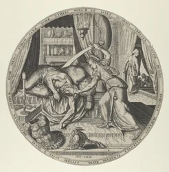 Judith från kända kvinnor från Gamla testamentet, 6 st.
