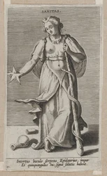 Sanitas, från Prosopographia, ca. 1585-90., ca. 1585-90.
