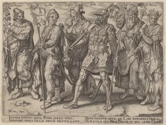 Pythius, Lucullus, Crassus, Sylla, Croesus, Midas (ökända exempel på rikedom från antiken)