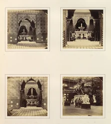 [Alhambra and Court of Lions, View in South Transept], ca. 1859.