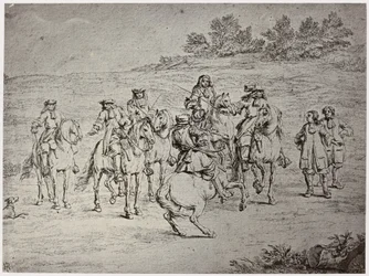 Van der Meulin [?], Ludvig XIV. och konstnären