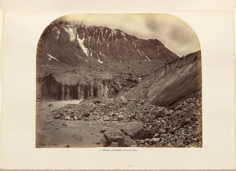 Shigri-glaciären - från floden