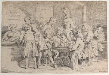 Spelar Tric Trac, 1763., 1763.
