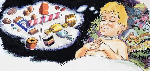 Sweet Dreams, illustration från "The Water Babies" av Charles Kingsley