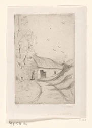 Hus på en landsväg Chaumiere a Vleurgat (Bruxelles) (originaltitel)