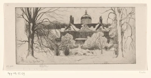 Huis ten Bosch i snön La Maison du Bois, La Haye (originaltitel)