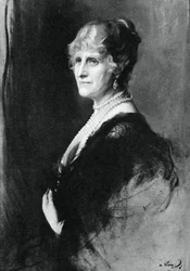 Nina Bowes-Lyon, grevinna av Strathmore och Kinghorne, 1937.