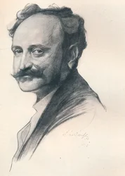 Sketch Porträtt av Dr Jules De Wlassics, Ungerns utbildningsminister, c1901 1901-1902. Artister: Fulop Laszlo, Philip A de Laszlo.