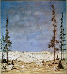 Bergslandskap, (vinterlandskap)