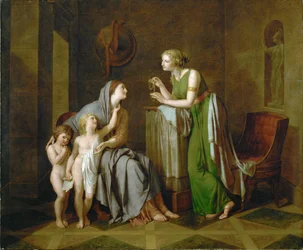 Cornelia, Gracchiättens moder (olja på duk)