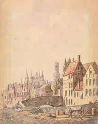 Brygge (akvarell på papper)