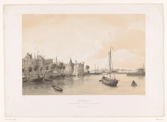 Utsikt över Westerdok i Amsterdam Utsikt över Westerdok / Vue du Port Bassin de l