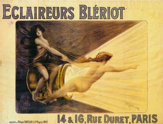 Annons för Bleriot-strålkastare, c1905