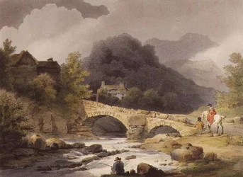 Brathay Bridge, pub. av R. Bowyer i "Romantic and Picturesque Scenery of England and Wales"