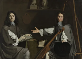Dubbelporträtt av båda konstnärerna, 1654