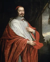 Porträtt av kardinal Jules Mazarin (olja på duk