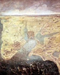 Sitter från Rochelle från 10/08/1627 till 28/10/1628, Musée de Versailles.