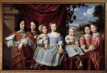 Henri Louis Habert de Montmorts barn (Henri-Louis Habert de Montmor) (1600-1679), målning av Philippe de Champaigne (1602-1674), 1649, Reims, Konstmuseet