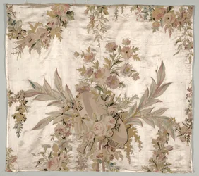 Coverlet Fragment, ca. 1760-1770.