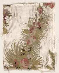 Coverlet Fragment, ca. 1760-1770.