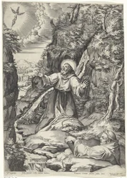 Franciskus av Assisi får stigmata