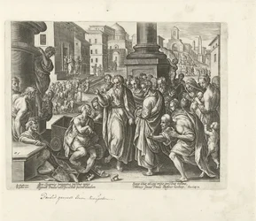 Paulus botar en krympling i Lystra Apostlarnas handlingar (serietitel) Acta Apostolorum (serietitel)