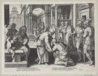 Cornelius knäböjer inför St Peter