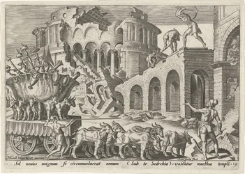 Kaldeerna plundrar Jerusalems tempel The Days of Doom för det judiska folket (serietitel)