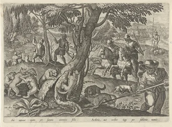 Jacht op wilde katten Jachttaferelen (serietitel) Där alla typer av jakt, fågelfågel och fiske (serietitel)
