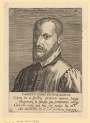 Porträtt av Charles de Langhe