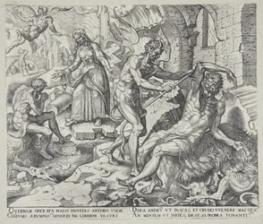 Satan slår Job med sina bölder