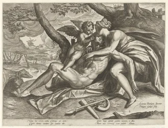 Venus sörjer Adonis död The Story of Adonis (serietitel)