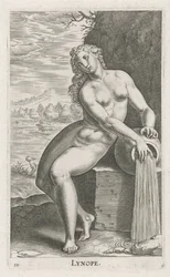 Vattennymf Linope Lynope (titel på objekt) Stroom en waternimfen (serietitel) Oceanitidnymfer, epihidrid potamidus naiad (serietitel)