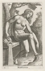 Havets vattennymf Mareotis (titel på objekt) Stroom- en waternimfen (serietitel) Oceanitidnymfer, epihidrid potamidus naiads (serietitel)