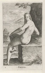 Vattennymfen Padusa Padvsa (titel på objekt) Stroom en waternimfen (serietitel) Oceanitidnymfer, epihidrid potamidus naiads (serietitel)