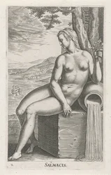 Vattennymf Salmacis Salmacis (titel på objekt) Stroom en waternimfen (serietitel) Oceanitidnymfer, epihidrid potamidus naiad (serietitel)