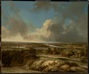 Ett landskap med panoramautsikt