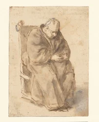 Joost van den Vondel, sittande
