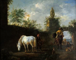 A Hawking Party, ca 1665