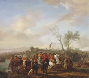 En armé på marsch (panel)