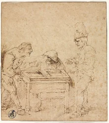 Tric-Trac-spelarna, ca. 1660.