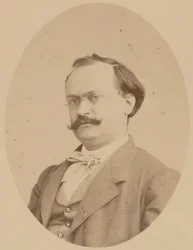 Porträtt av kompositören Charles Lecocq 1832-1918, 1866.