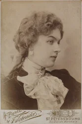 Anastasya Dmitrievna Vyaltseva 1871-1913, mitten av 1890-talet.
