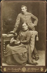 Porträtt av Mette och Paul Gauguin, 1885.