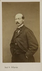 Porträtt av kompositören Alexandre Batta 1816-1902, ca. 1880.