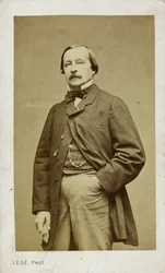 Porträtt av pianisten och kompositören Félix Le Couppey 1811-1887.