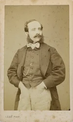 Porträtt av violinisten och kompositören Adolphe Blanc 1828-1885, ca. 1870.