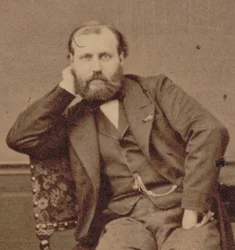 Porträtt av kompositören Charles Gounod 1818-1893, 1875.