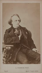 Porträtt av pianisten och kompositören Henry Litolff 1818-1891.