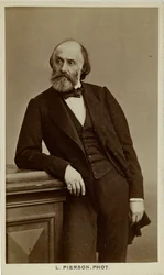 Porträtt av poeten Victor de Laprade 1812-1883, ca. 1870.
